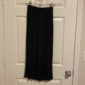 Topshop | Satin crushed pleated skirt